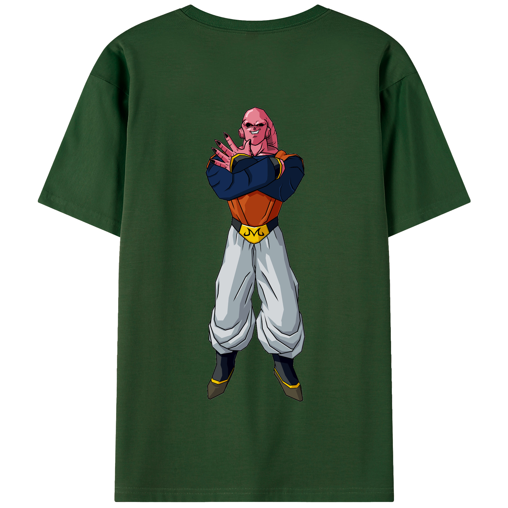 （画像用） ドラゴンボール 魔人ブウ DRAGON BALL Majin Buu 綿100％半袖Tシャツ（背面プリント）